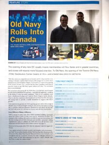 News article announcing IMC Project with Old Navy and GAP Inc.